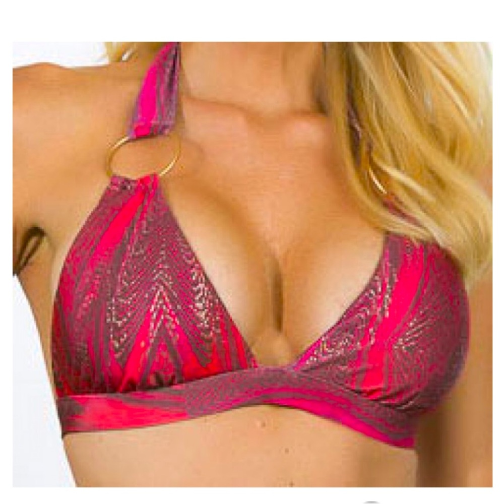 BELLISSIMA SWIMWEAR Montecarlo Pink Halter Bikini Top